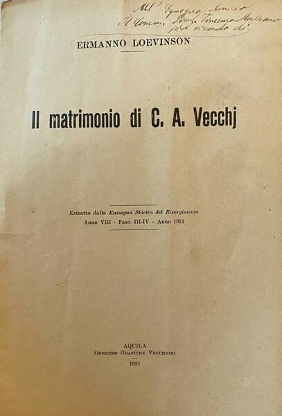 Il matrimonio di C.A. Vecchi