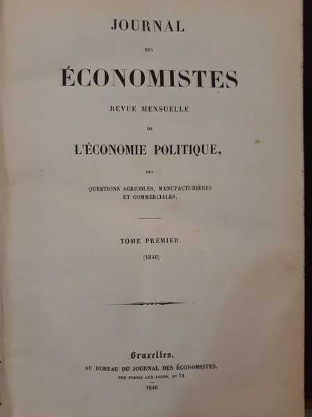 Journal des economistes