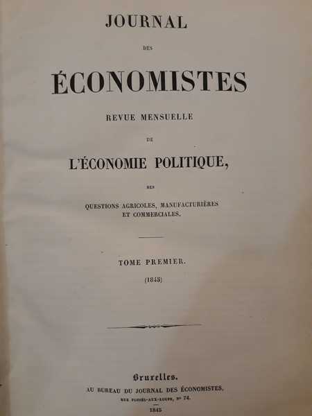 Journal des economistes