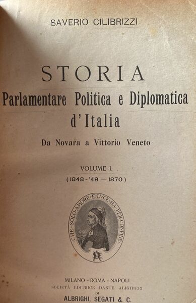 Storia parlamentare politica e diplomatica d'Italia da Novara a Vittorio …