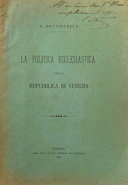 La politica ecclesiastica della repubblica di Venezia