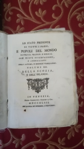 Lo stato presente di tutti i paesi e popoli del …