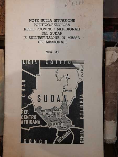 Note sulla situazione politico-religiosa nelle province meridionali del Sudan e …