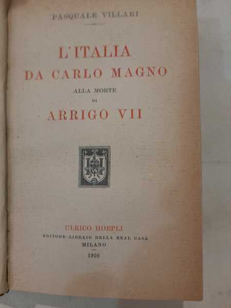 L'Italia da Carlo Magno alla morte di Arrigo VII