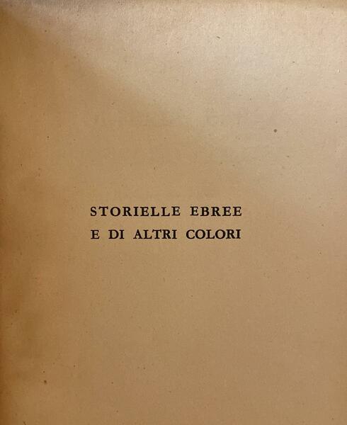 Storielle ebree e di altri colori