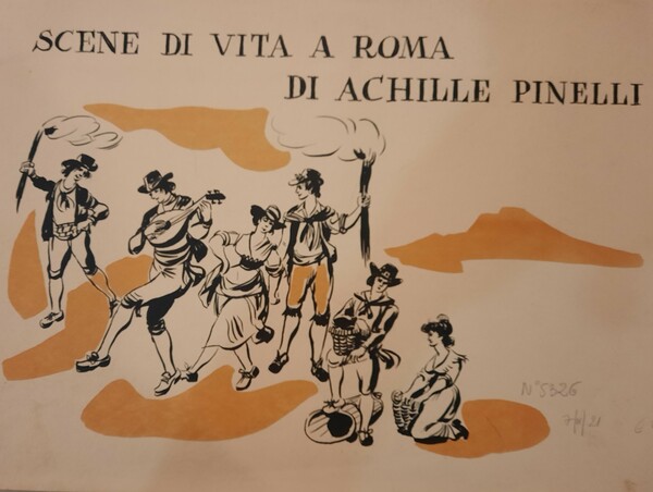 Scene di vita a Roma di Achille Pinelli