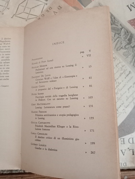 Lessing e il suo tempo. Quaderni del Convegno