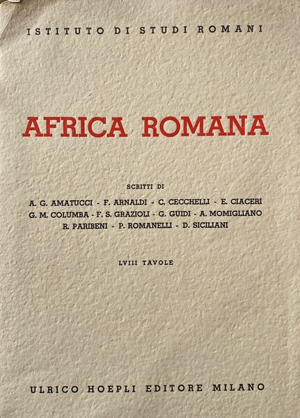 Africa romana LVIII tavole