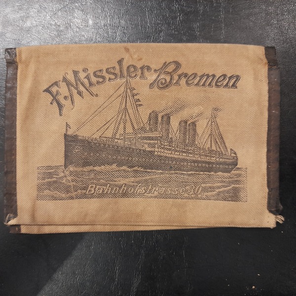 Portafoglio pubblicitario per gli emigranti in America dell'impresa di F. …