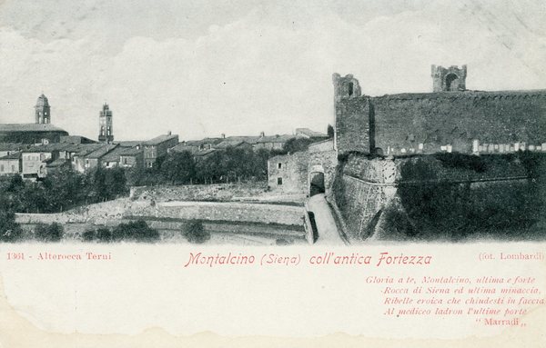 Montalcino (Siena) coll'antica Fortezza