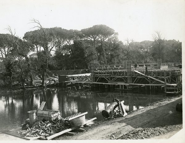 Ostia. Tenuta di Castel Fusano, lavori per la costruzione di …