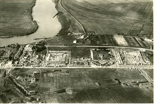 Ostia antica veduta dall'alto