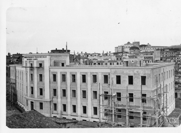 Roma, Piazzale degli Eroi costruzione dell'Ospedale