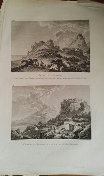 Siracusa. Environs de Taormina sur la cime d'une Montagne sont …