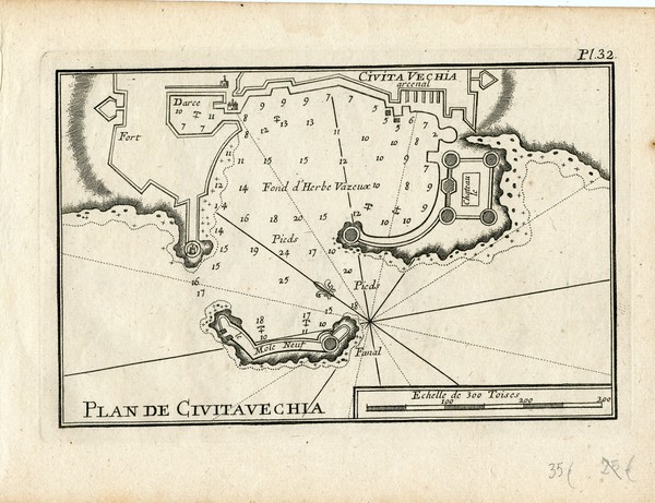 Plan de Civitavecchia.