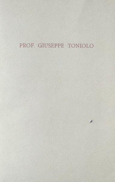 La vita di Giuseppe Toniolo