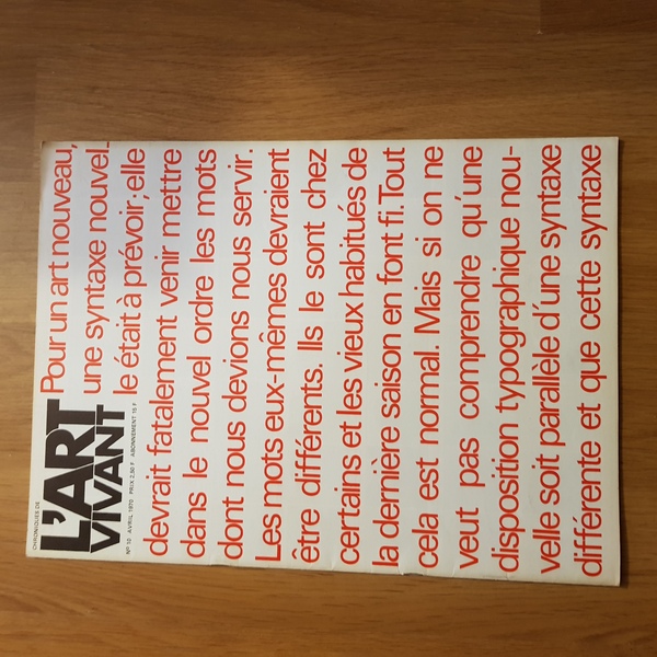 Chroniques de l'Art vivant . Du n° 1 à 57 …