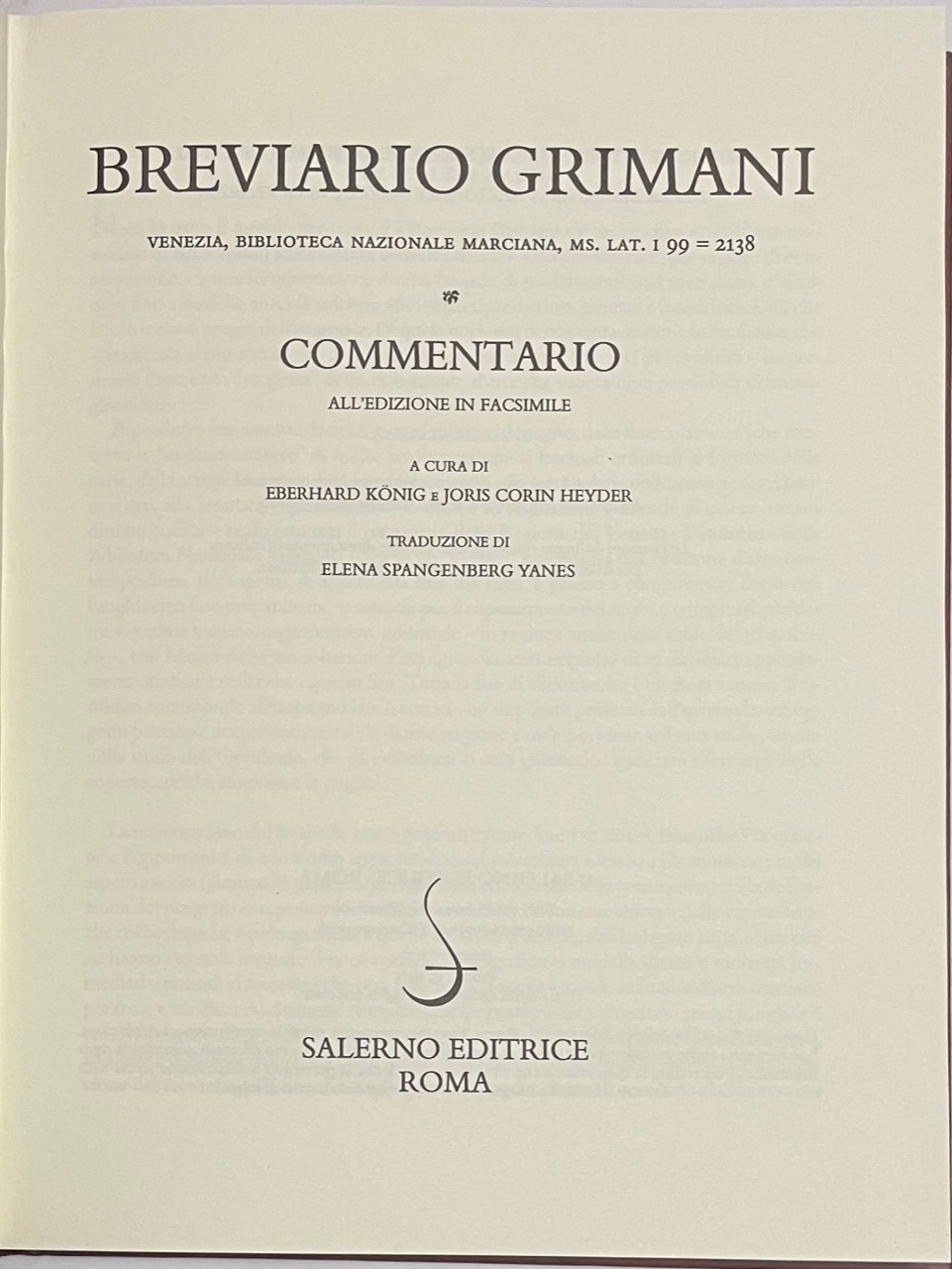 Breviario Grimani. Commentario