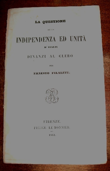 LA QUESTIONE D'ITALIA DINANZI AL CLERO