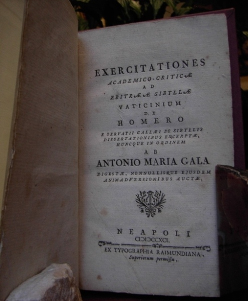 EXERCITATIONES Academico criticae ad ERITHREAE SIBILLAE VATICINIUM de Homero servatii …