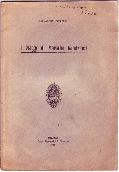 I VIAGGI DI MARSILIO LANDRIANI