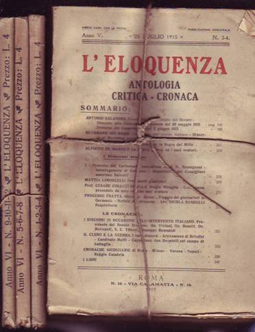 LELOQUENZA. Antologia Critica Cronaca