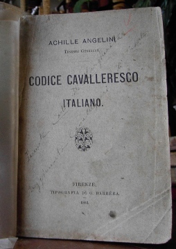 CODICE CAVALLERESCO ITALIANO