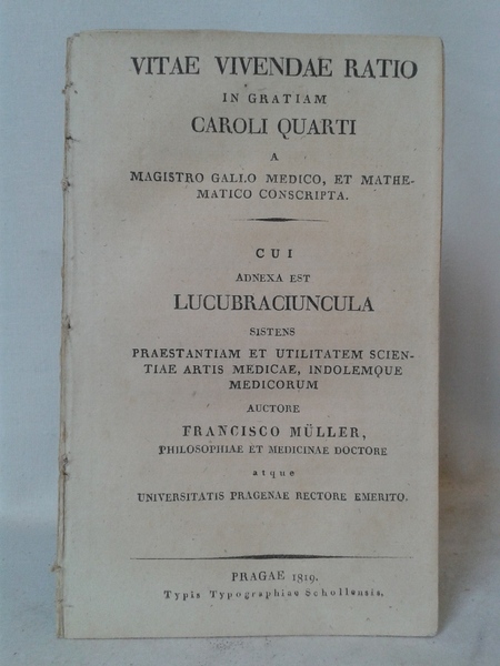 VITAE VIVENDAE RATIO in gratiam Caroli Quarti a Magistro Gatto …