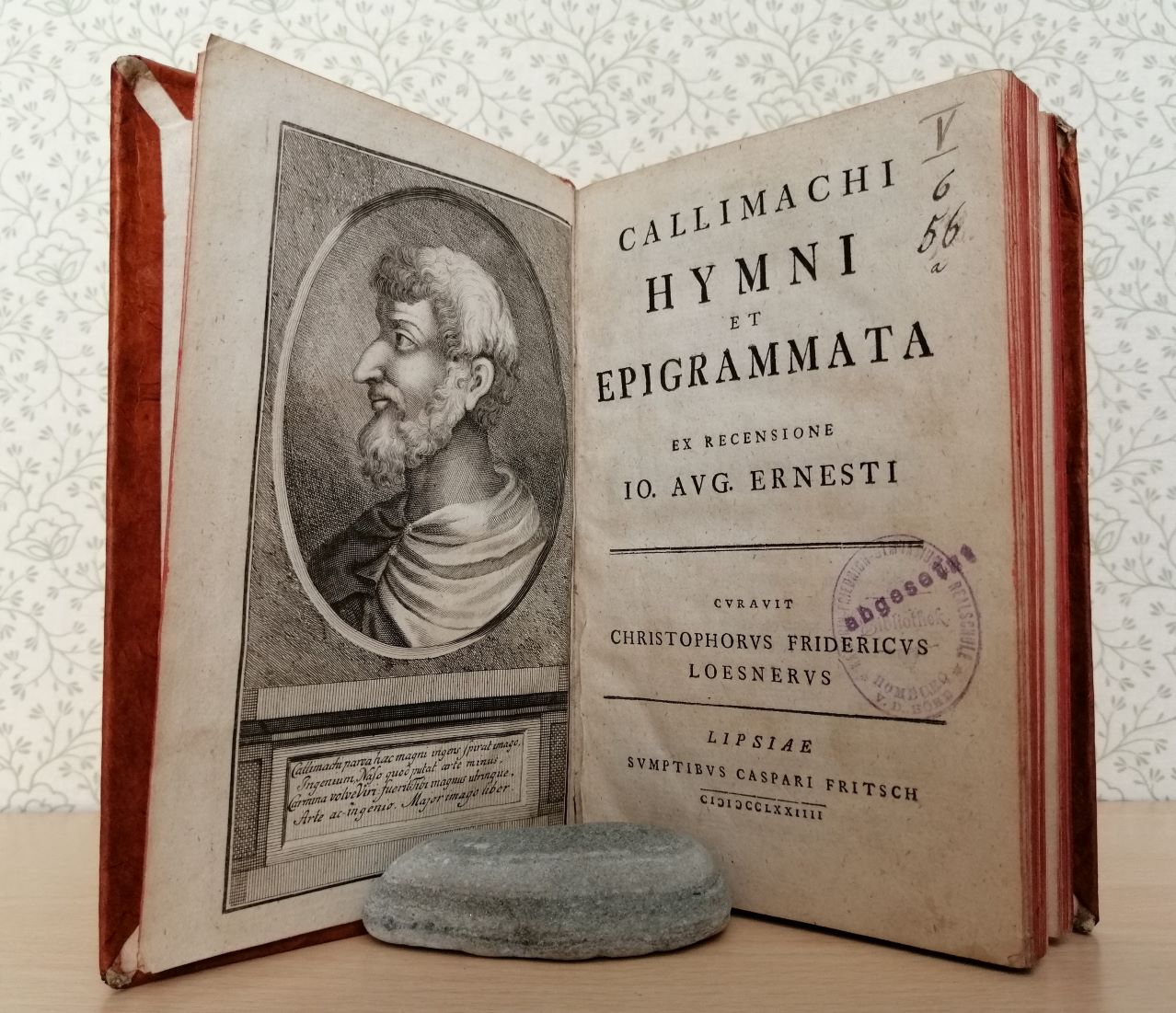 Callimachi HYMNI ET EPIGRAMMATA ex recensione Io. Aug. Ernesti. Curavit …