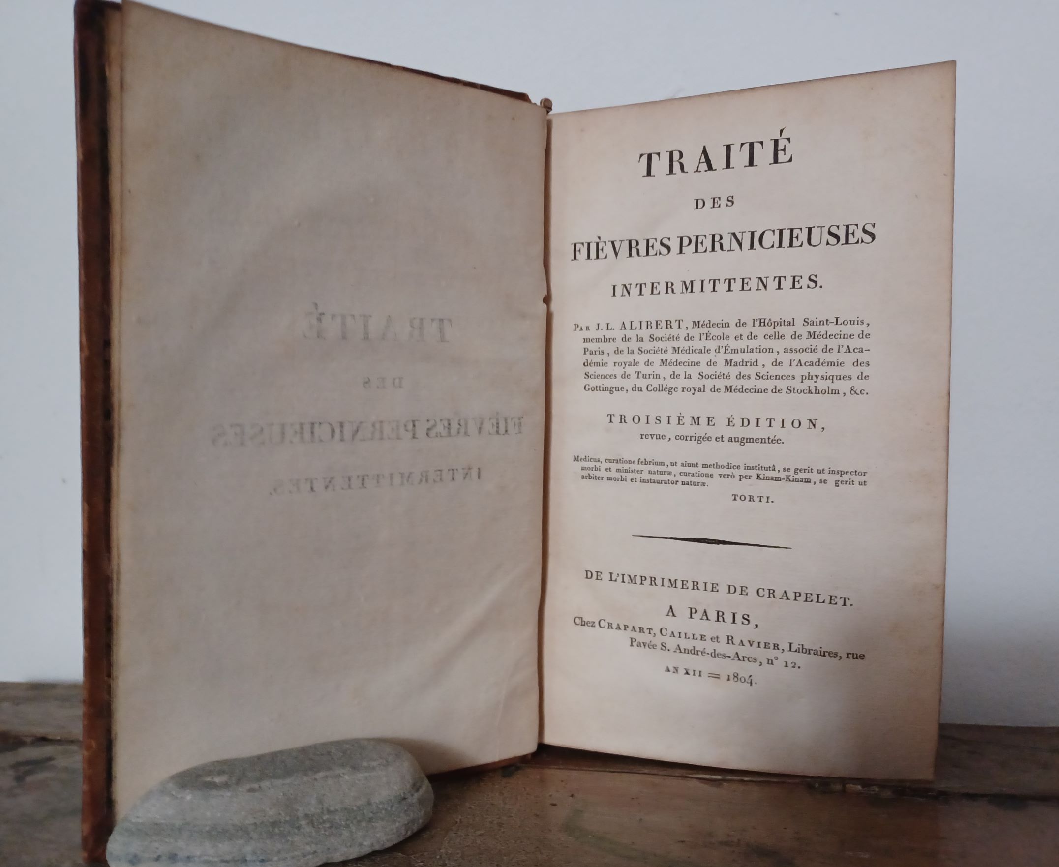 TRAITE' DES FIEVRES PERNICIEUSES INTERMITTENTES