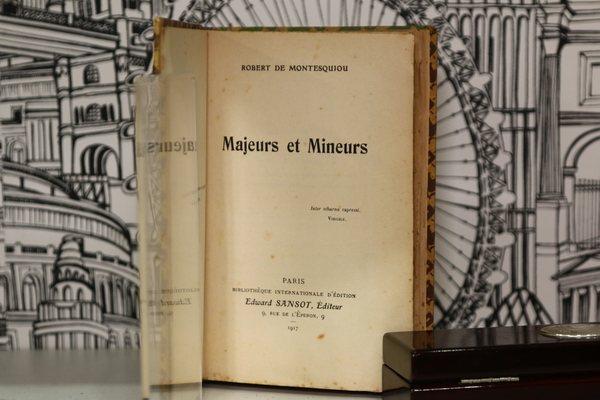 Majeurs et mineurs. Edizione originale com dedica dell'autore.