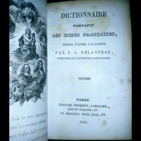 Dictionnaire portatif des rimes francaises