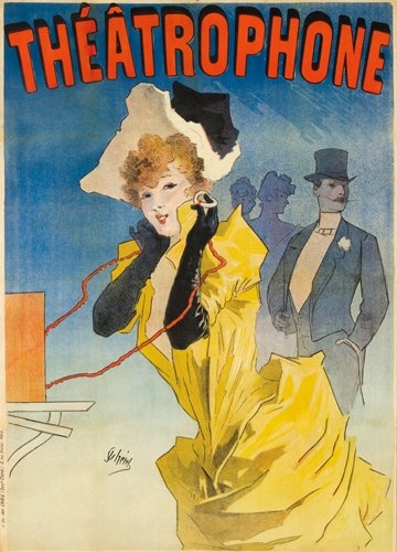 Affiche originale - Th&amp;eacute;atrophone.1890