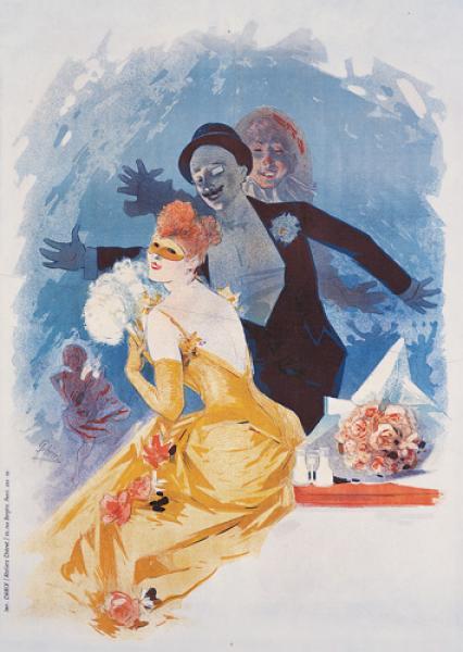 Affiche originale - Th&amp;eacute;&amp;acirc;tre national de l'Op&amp;eacute;ra. Carnaval 1892.