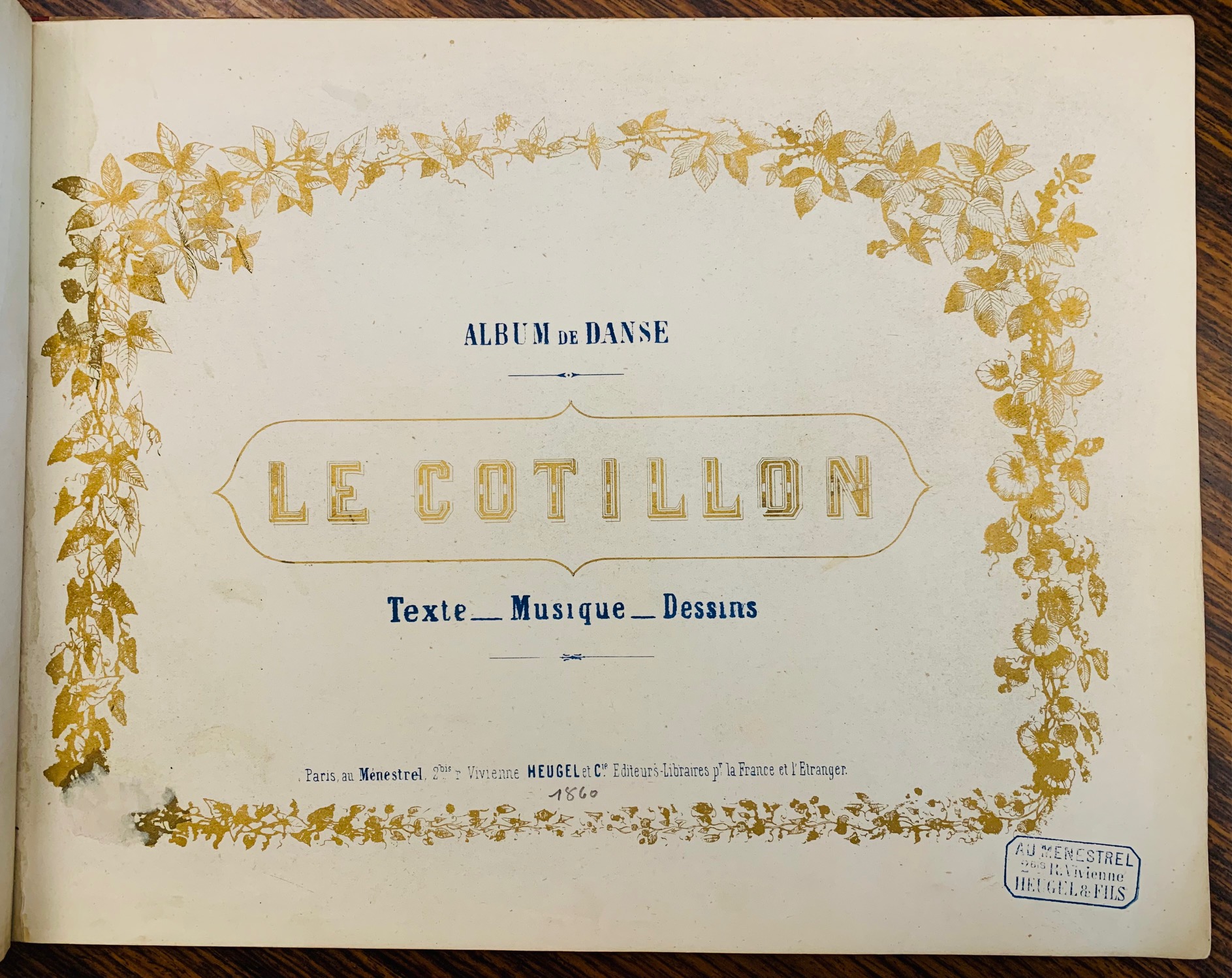 Album De Danse. Le Cotillon.