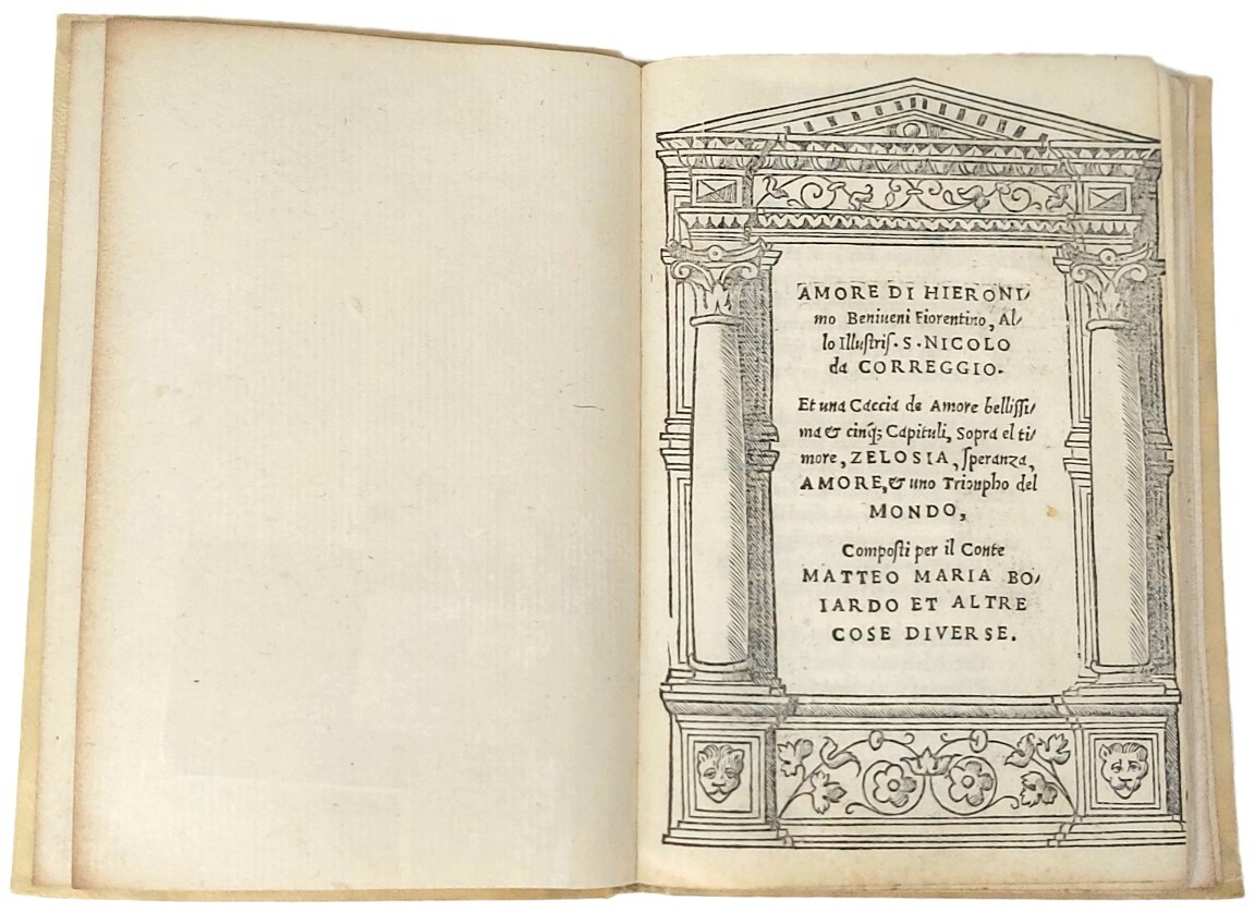 Amore di Hieronimo Beniveni fiorentino, allo illustris. s. Nicolo da …