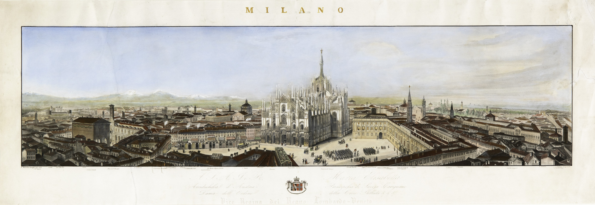 &amp;nbsp;Grande veduta di MILANO - Naymiller - Majocchi - Campi&amp;nbsp;