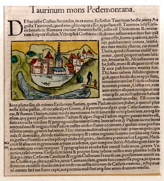 &amp;nbsp;Taurinum mons Pedemontana.