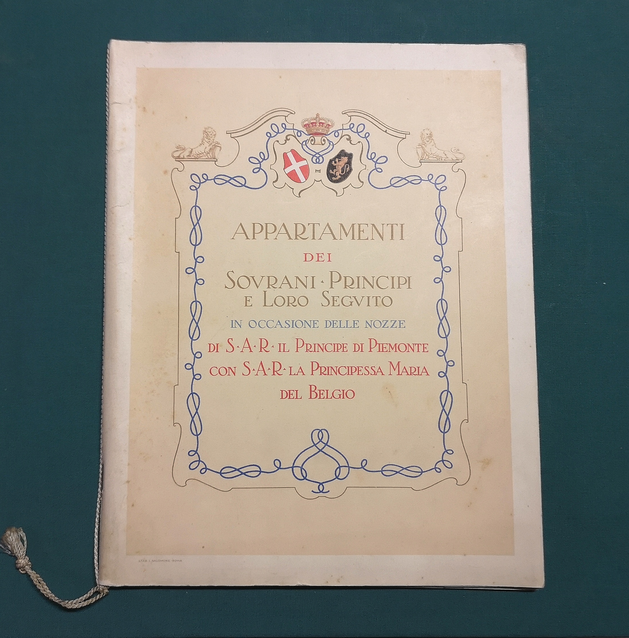 Appartamenti dei Sovrani, Principi e loro Seguito in occasione delle …