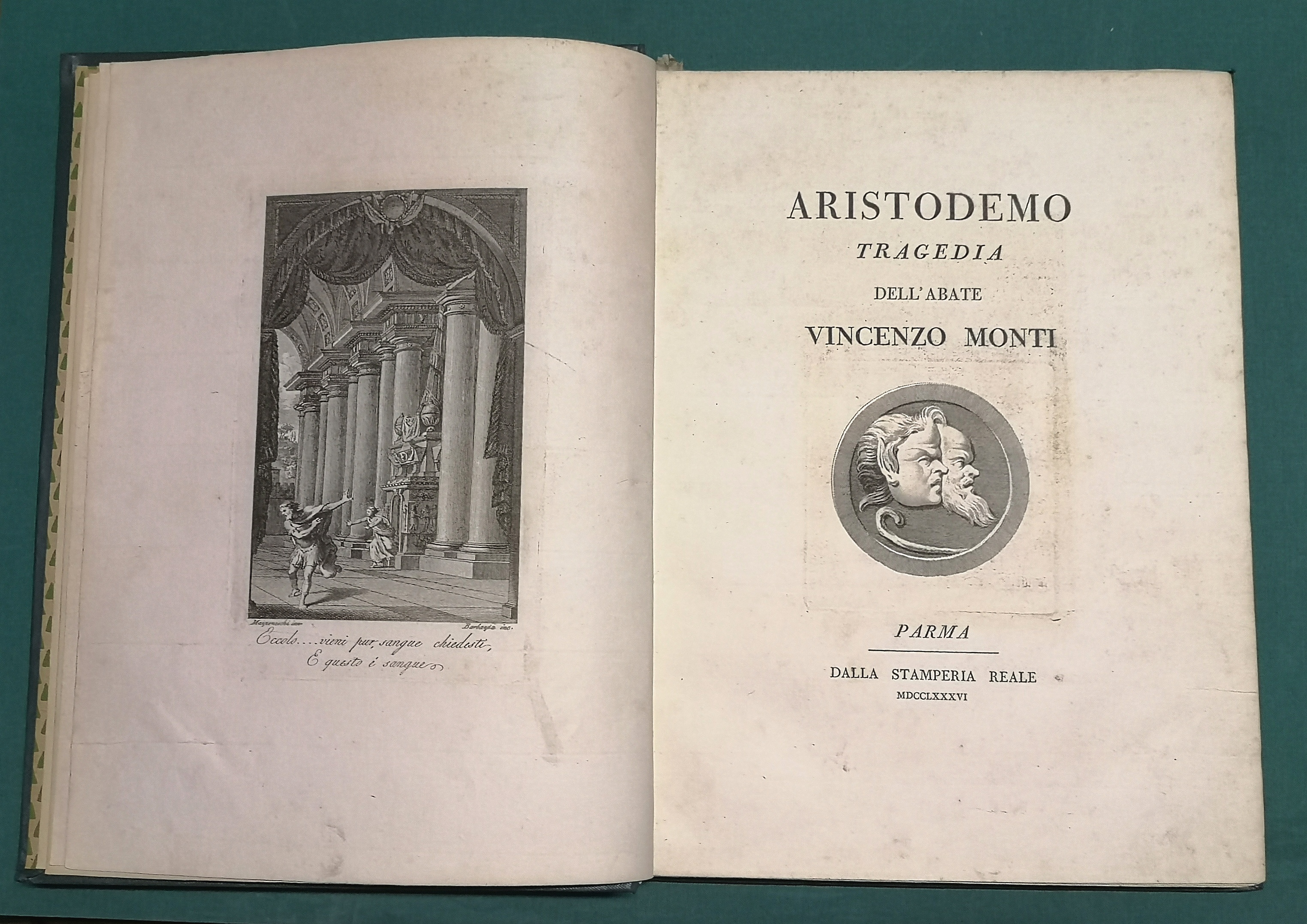 Aristodemo. Tragedia dell'abate V. Monti.