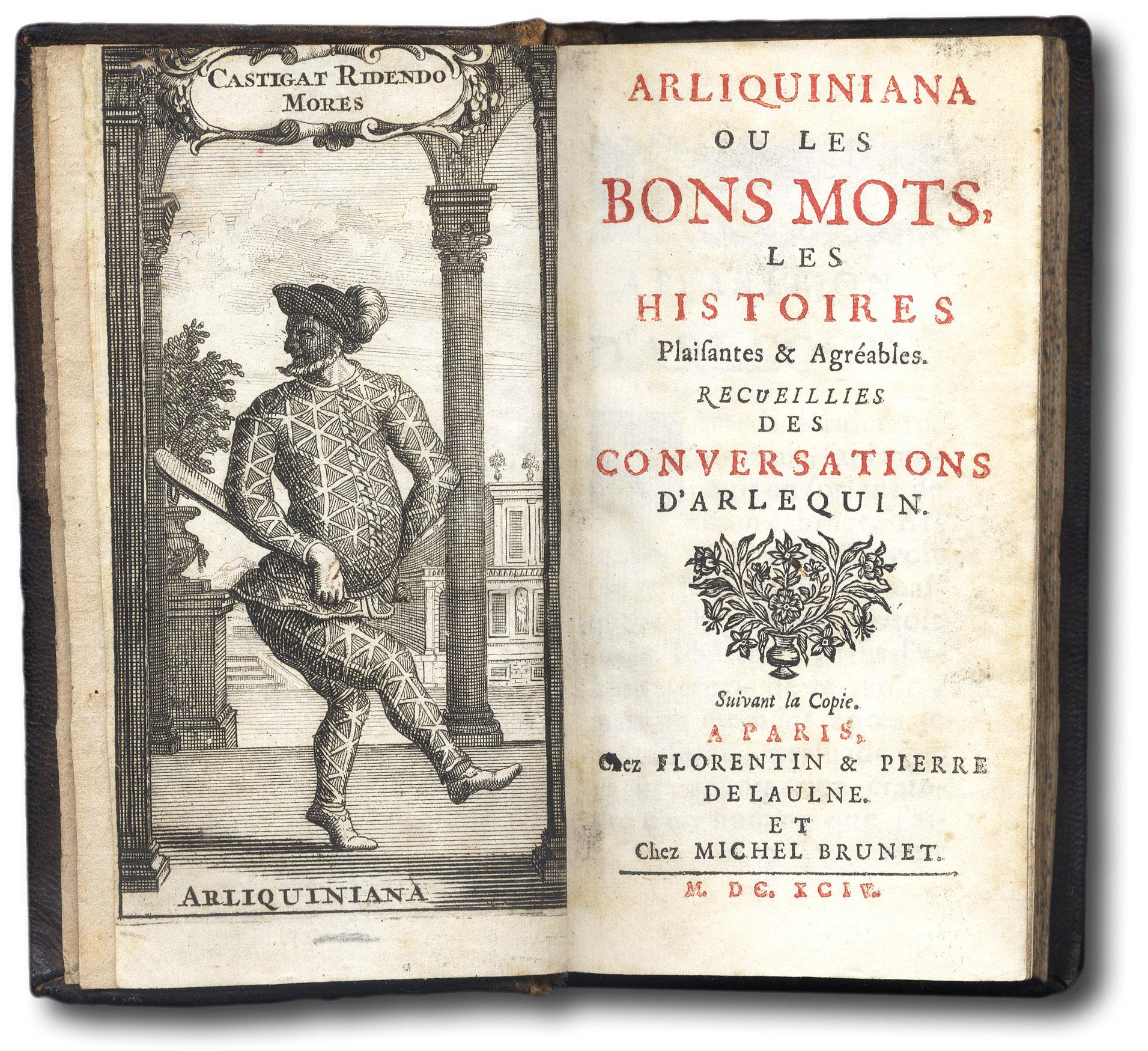 Arliquiniana ou les bon mots, les histoires plaisantes et agr&amp;eacute;ables.&amp;nbsp;Recueillies …