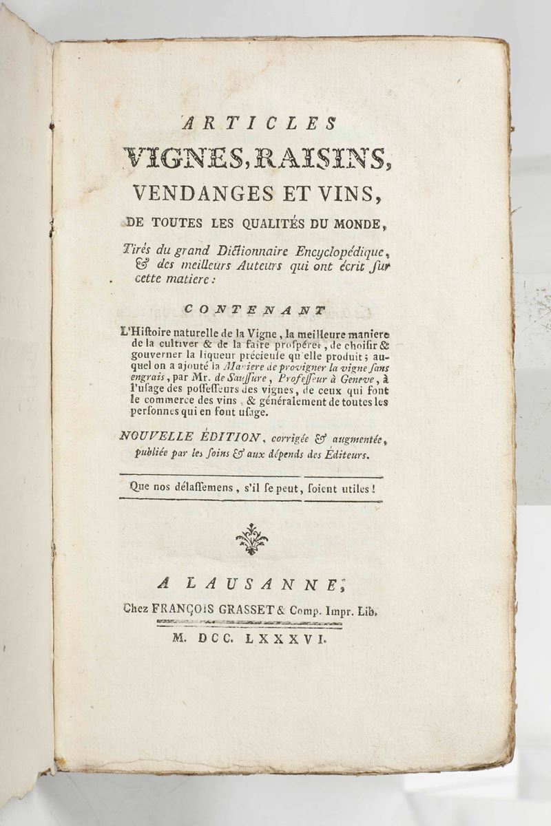 Articles, vignes, rasins, vendages et vins, de touts les qualit&amp;eacute;s …