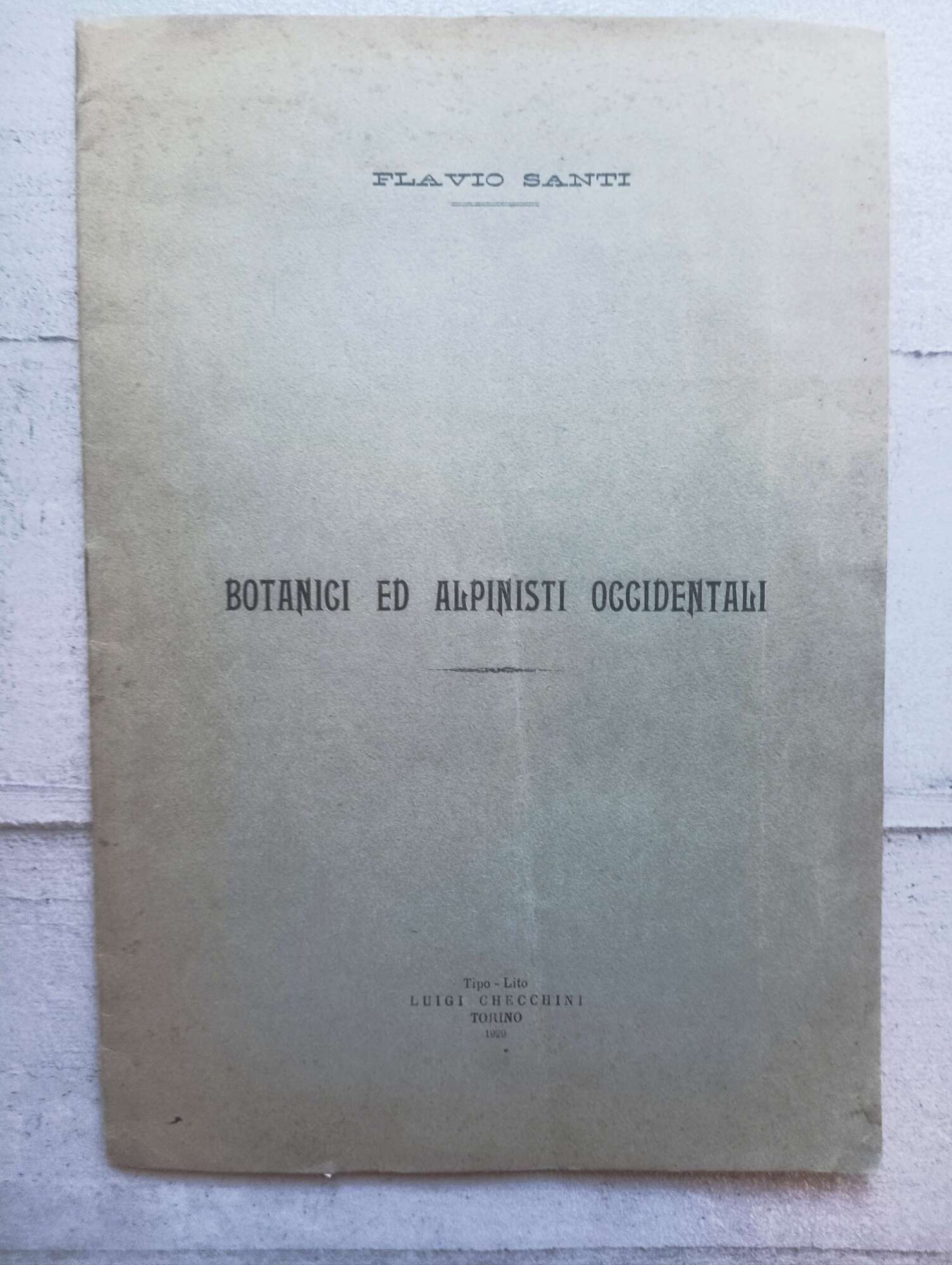 Botanici ed alpinisti occidentali