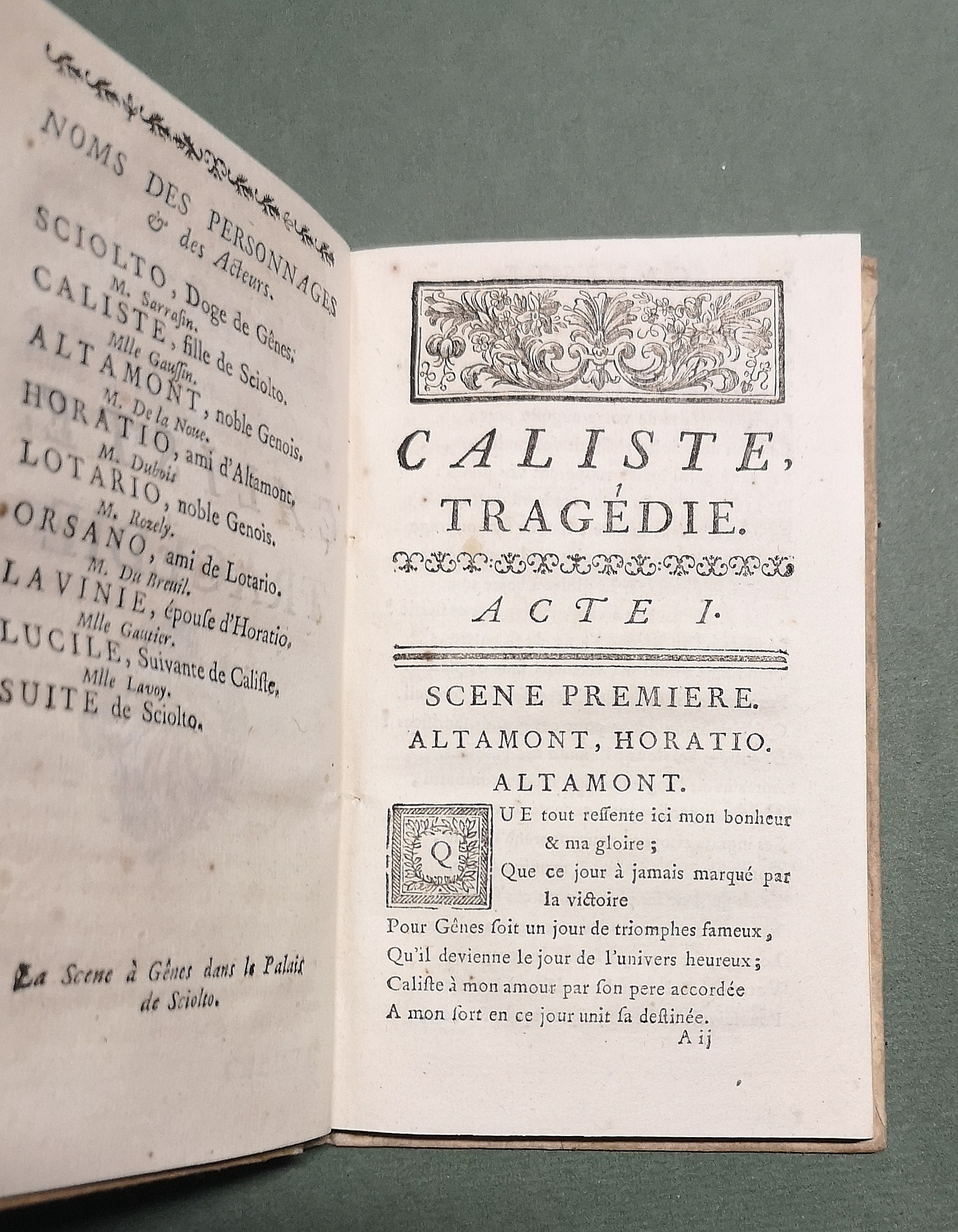 Caliste ou La Belle pénitente, tragédie.