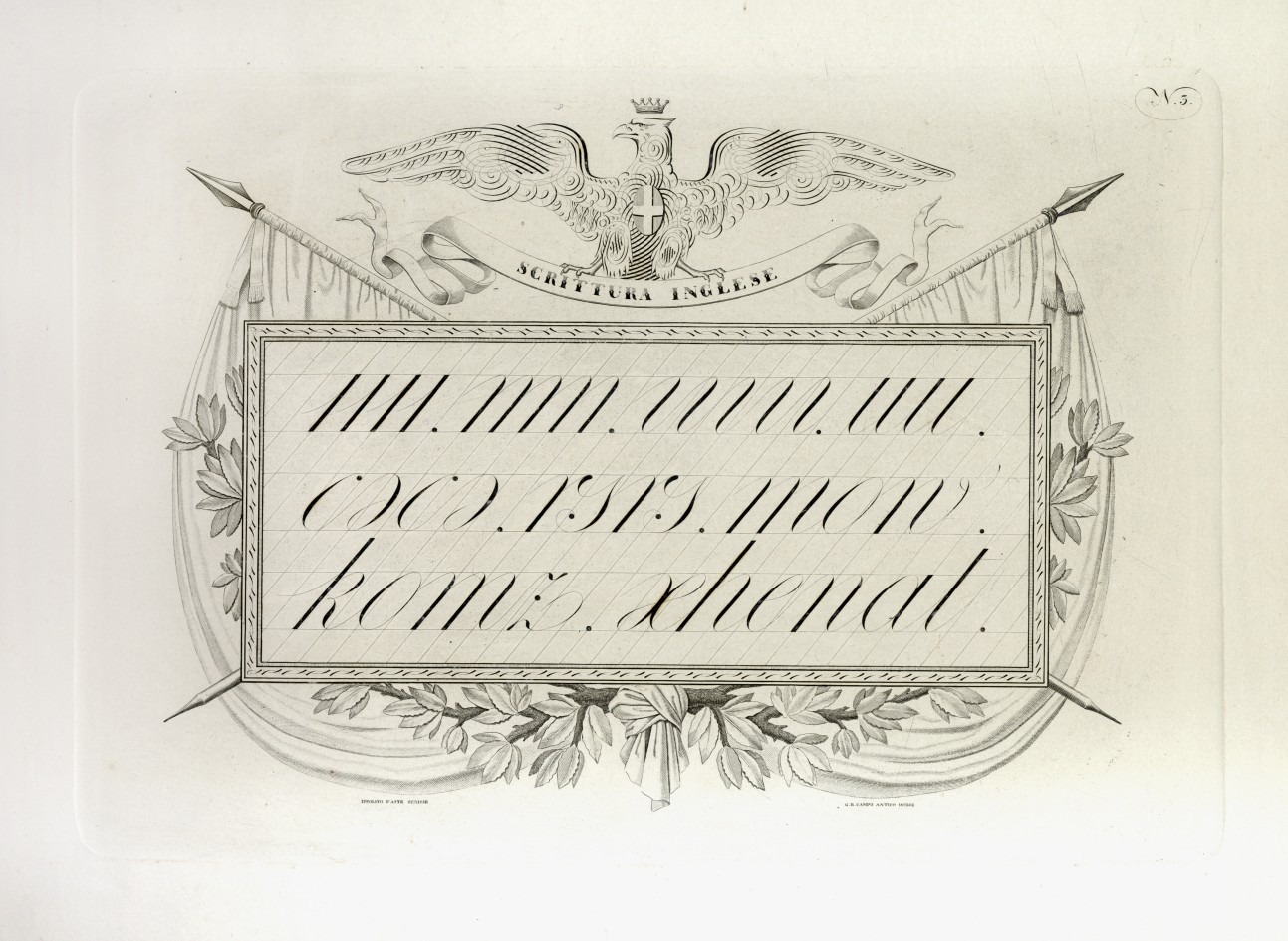 Calligrafia che comprende le norme principali per eseguire con facilita …