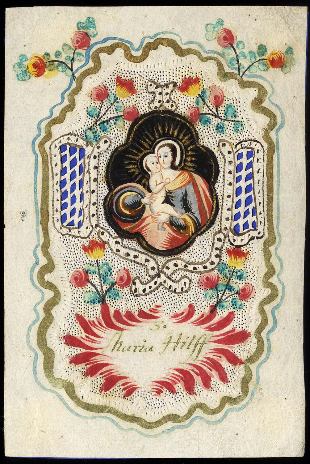 Canivet con miniatura.