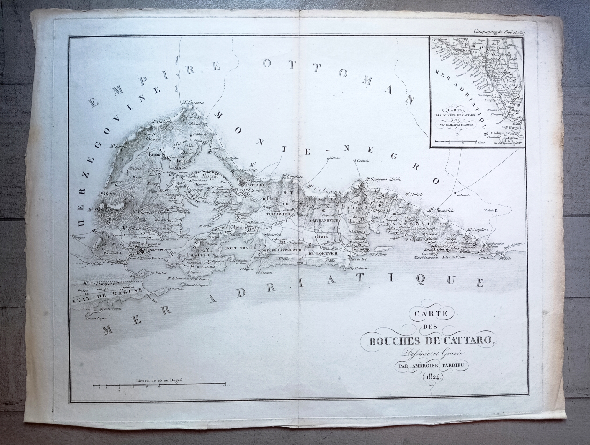 Carte des Bouches de Cattaro