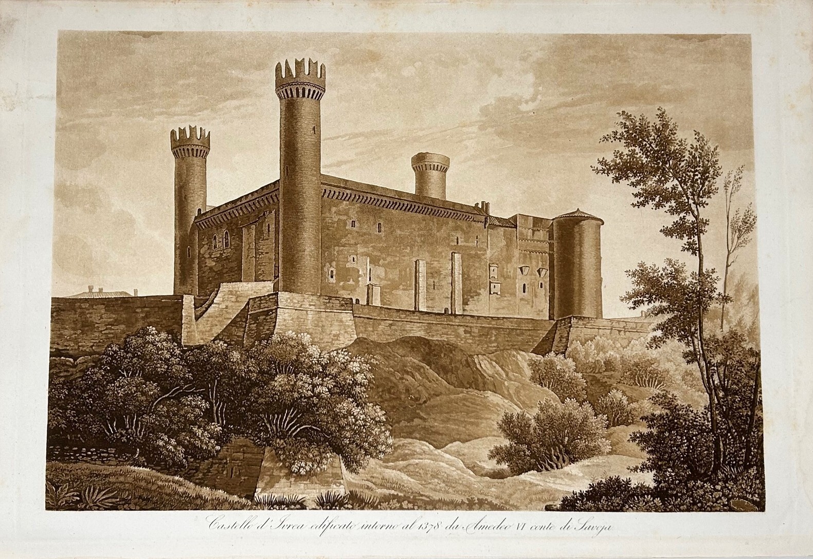 Castello d'Ivrea edificato intorno al 1378 da Amedeo VI conte …