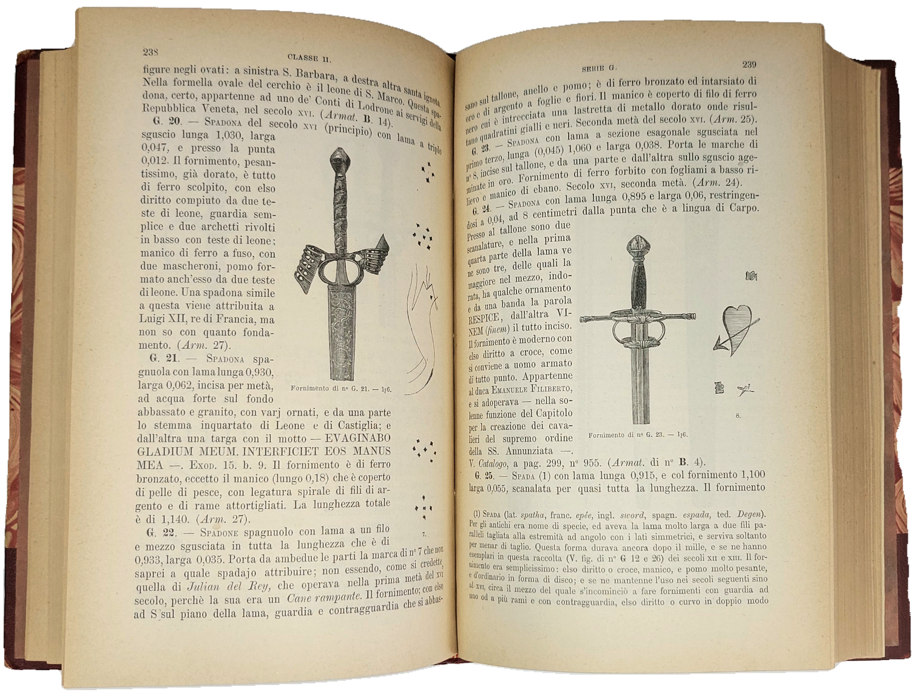 Catalogo della Armeria Reale.&amp;nbsp;Illustrato con incisioni in legno.&amp;nbsp;