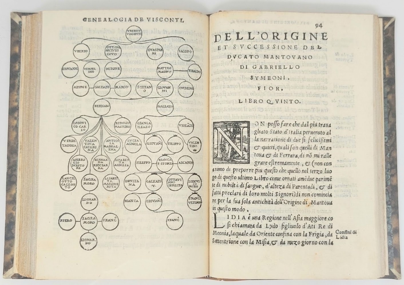 Comentarii di Gabriello Symeoni sopra alla tetrarchia di Vinegia, di …